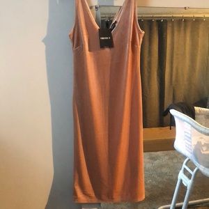 Velvety bodycon dress